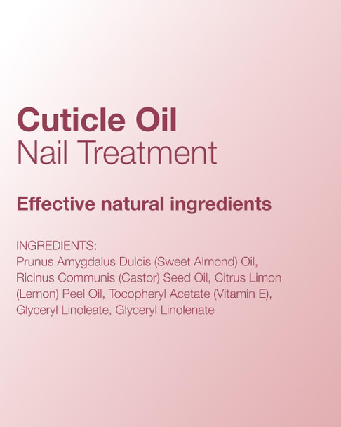 Mineral Fusion Cuticle Oil Nail Treatment - Natural Moisturizer with Vitamin E and Sweet Almond Oil - Softens & Protects Cuticles - Vegan, 99% Naturally Derived Formula - 0.33 oz