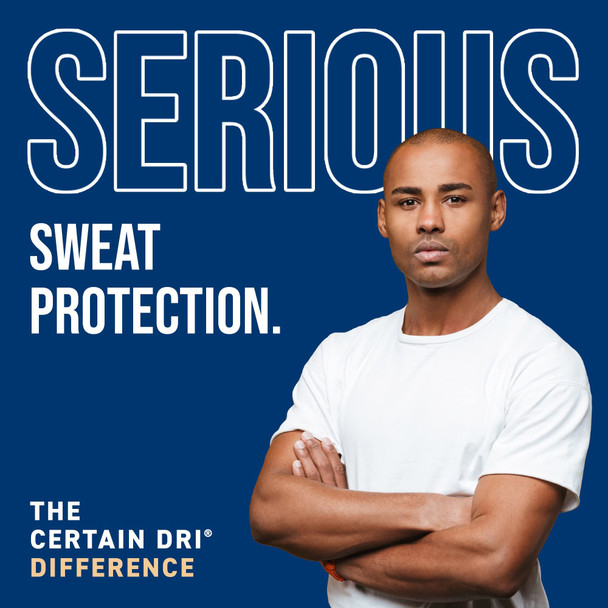 Certain Dri Extra Strength Clinical Solid Antiperspirant, 72-Hour Sweat & Odor Protection for Hyperhidrosis, Maximum-Strength, Powder Fresh Scent, 1.7 oz, (Pack of 1)