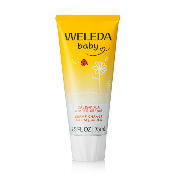 Weleda Baby Calendula Diaper Cream, 2.8 Fluid Ounce, Plant Rich Protection with Calendula, Chamomile, Sweet Almond Oil, Lanolin and Zinc Oxide