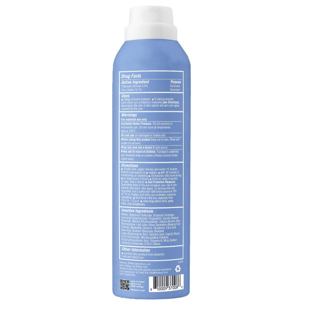 Thinksport SPF 50+ Mineral Sunscreen Spray, All Sheer, 6 Fl Oz  Natural, Water Resistant Body Sun Protection, Vegan & Reef Safe
