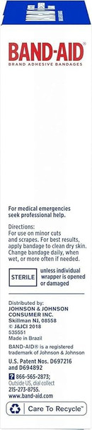 Band-Aid Brand Tru-Stay Adhesive Pads, Sterile Sheer Bandages for First Aid & Wound Care, Pad Covers & Protects Minor Cuts, Scrapes & Burns, Lightweight, Large Size, 10 Count
