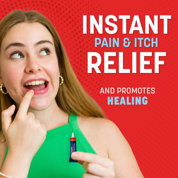 Herpecin-L Pain Relief Treatment for Cold Sores and Fever Blisters, with Lidocaine, numbs Pain and Itch, Protects Against Infection, 0.15 oz