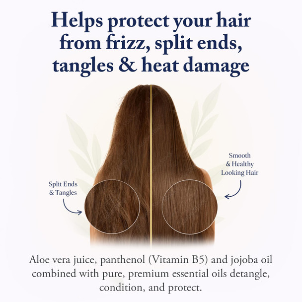 Beauty Without Cruelty Leave-In Conditioner  Split Ends Treatment, Heat Protection & Frizz Control, Vegan Friendly, Cruelty-Free & SLS-Free, 8.5 oz
