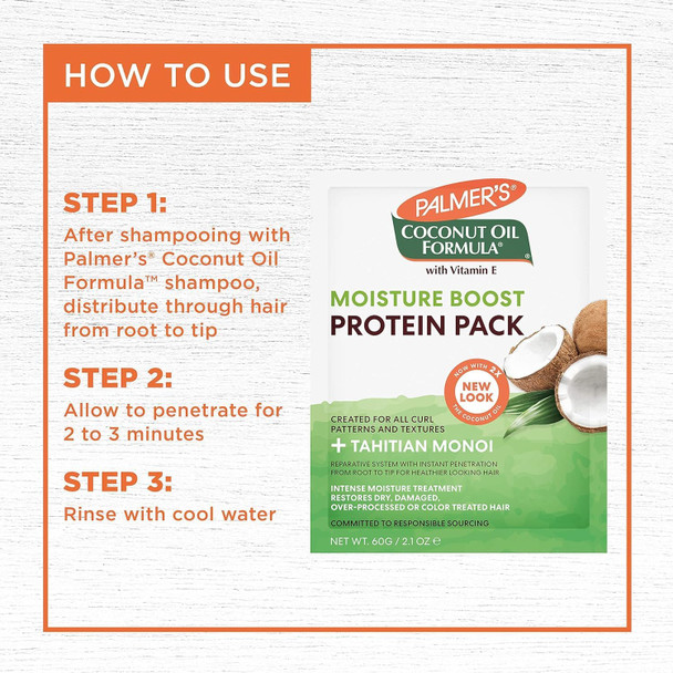 Palmer's Coconut Formula Moisture Boost 2.1 Oz. Protein Pack