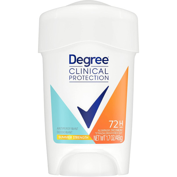 Degree Clinial Protection Deodorant Stick, Summer Strength, 1.7 oz