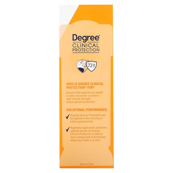 Degree Clinial Protection Deodorant Stick, Summer Strength, 1.7 oz