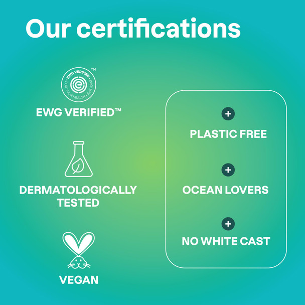 ATTITUDE Mineral Sunscreen Stick with Zinc Oxide, SPF 30, EWG Verified, Plastic-Free, Broad Spectrum UVA/UVB Protection, Dermatologically Tested, Vegan, Unscented, 2.1 Ounces