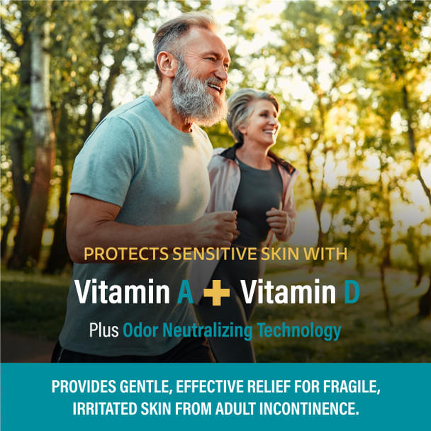 A+D Incontinence Support Skin Protectant & Rash Ointment  Treats & Prevents Incontinence Rash, Soothes Chafed Skin, Odor Neutralizing Technology - 3.5oz