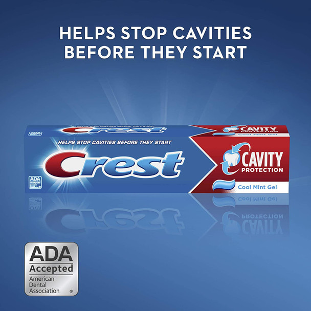 Crest Cavity Protection Toothpaste Gel, Cool Mint, 8.2 oz