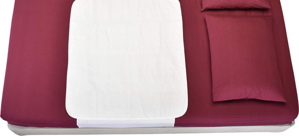 NOVA Waterproof Reusable Mattress Overlay with 100% Cotton Skin Soft Top Layer, Washable Incontinence Bed & Sheet Underpad Protector with Tuck-in Mattress Flaps, Super Absorbent, 32 x 36