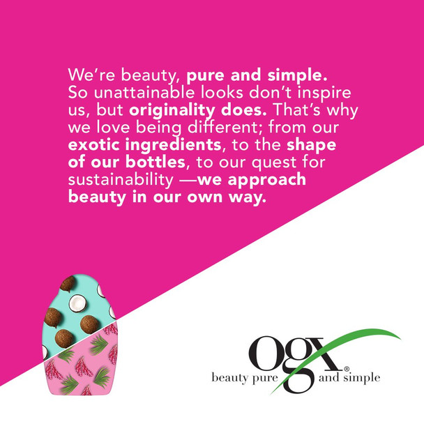 OGX Nourishing + Coconut Milk Anti-Breakage Hair Serum for Strength & Shine, Leave-In Hair Treatment with Coconut Oil & Egg White Protein, Paraben- & Sulfated-Surfactant Free, 4 fl oz