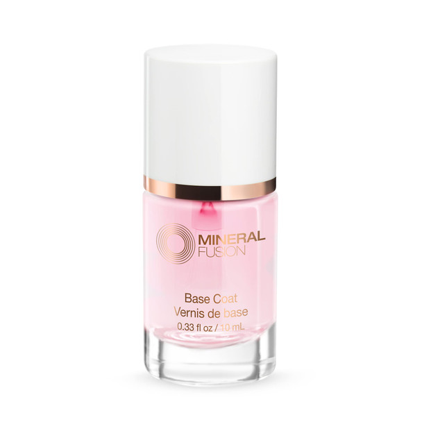 Mineral Fusion Base Coat Nail Treatment - Extend the Length of Manicures - Protect Against Chipping, Peeling Nail Polish - Long Lasting, Nail Strengthener - Vegan, No Harsh Ingredients - 0.33 Fl Oz