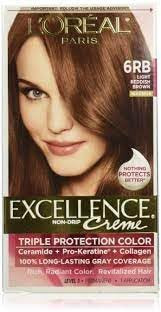 L'Oreal Excellence Creme Triple Protection Hair Color, Light Reddish Brown (Warmer) [6RB] 1 Each