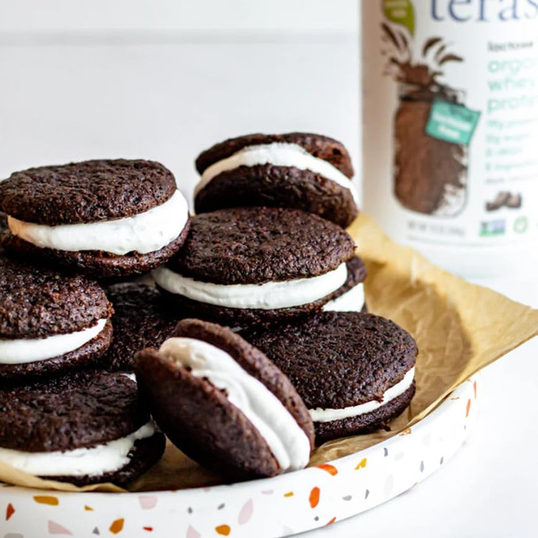 Simply tera's Organic Whey Protein Powder - Grass Fed Whey Protein Powder Without Artificial Sweeteners, Clean, Non-GMO, Gluten-Free - Dark Chocolate, 12 Oz