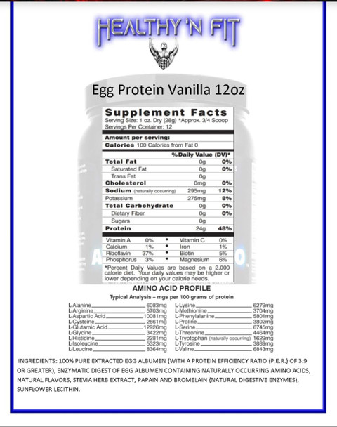 100% Egg Protein Powder