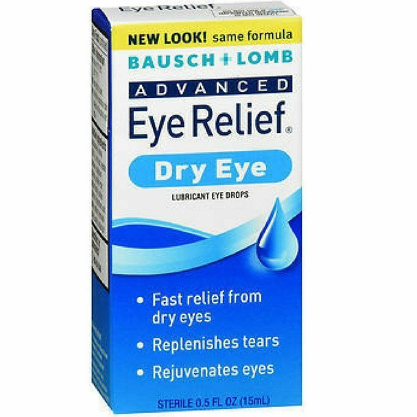 Bausch + Lomb Advanced Dry Eye Relief Rejuvenation Lubricant Eye Drops 0.5 Fl Oz