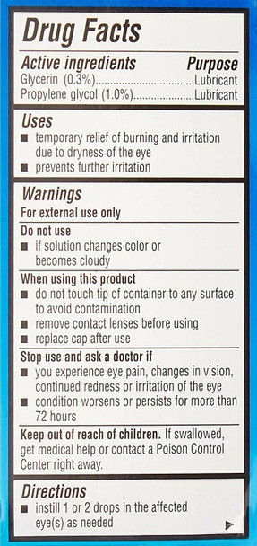 Bausch + Lomb Advanced Dry Eye Relief Rejuvenation Lubricant Eye Drops 0.5 Fl Oz
