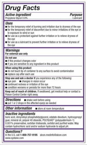 Systane Lubricant Eye Drops Complete Optimal Dry Eye Relief Twin Pack 10ml each