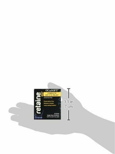 Ocusoft Retaine MGD Complete Dry Eye Relief Lubricant Eye Drops Sterile 30 Count