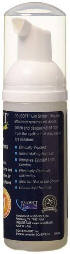 Ocusoft Lid Scrub Eyelid Cleanser Mild Moderate Refresh Soothing Relief 1.68oz
