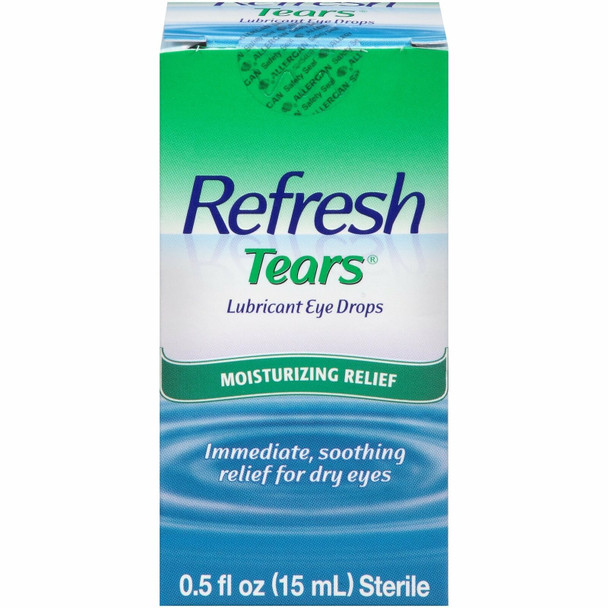 Refresh Tears Sterile Lubricant Eye Drops Moisturizing Relief For Dry Eyes 0.5oz