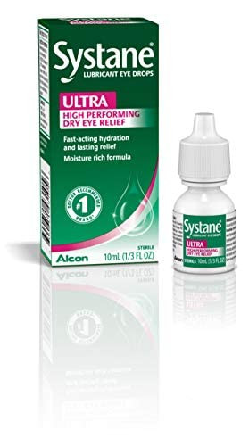 Systane Ultra Lubricant Eye Drops, Artificial Tears for Dry Eye, Single Pack, 10 ml