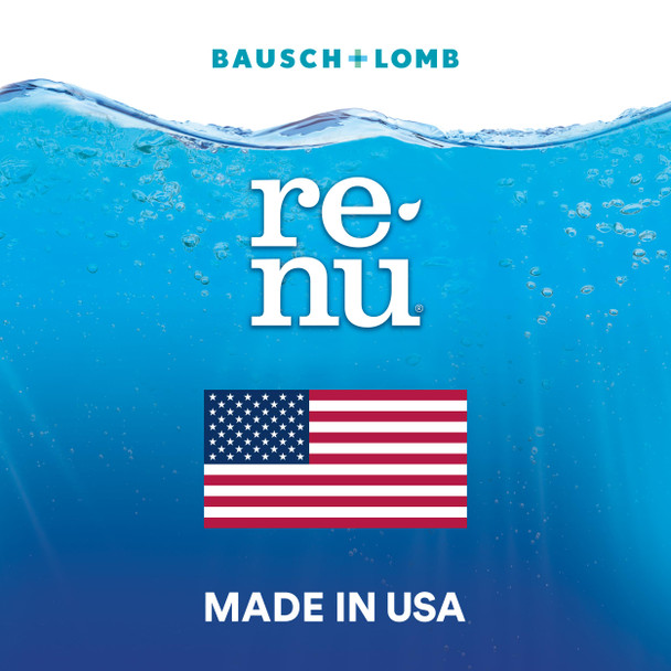 Renu Lubricant Eye Drops, Rewetting Drops for Contact Lenses, Rehydrates Soft & Disposable Lenses, Soothes & Moisturizes Eyes for Comfort, 0.27 Fl Oz (Pack of 1)