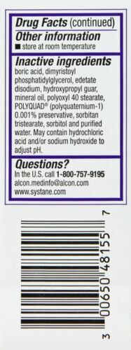 Systane Lubricant Eye Drops Complete Optimal Dry Eye Relief Fast-Acting 0.17 oz