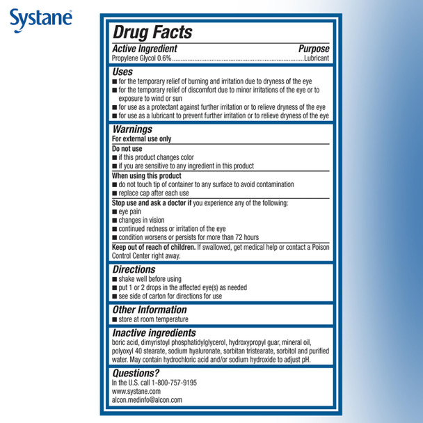 Systane Pro PF Dry Eye Relief Preservative Free Lubricant Eye Drops 10 mL