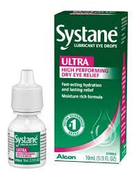 Systane Ultra Lubricant Eye Drops, Artificial Tears for Dry Eye, Twin Pack, 10-mL Each