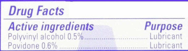 Clear Eyes Natural Tears Lubricant Eye Drops Soothes and Moisturizes 0.5 Ounce