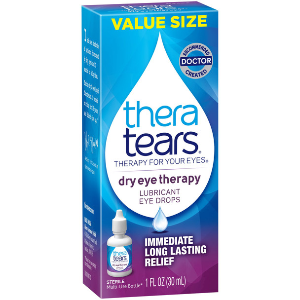 TheraTears Dry Eye Therapy Eye Drops for Dry Eyes, 1.0 Fl Oz