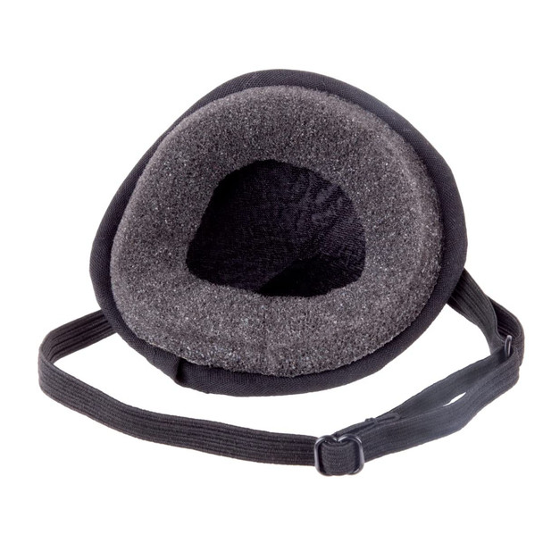 Flents Eye Patch, Black, Concave Shape for Pressure-Free Comfort, One Size Fits Most, Lightweight & Adjustable Strap, Ideal for Eye Protection, Amblyopia Treatment, or Post-Surgery Recovery