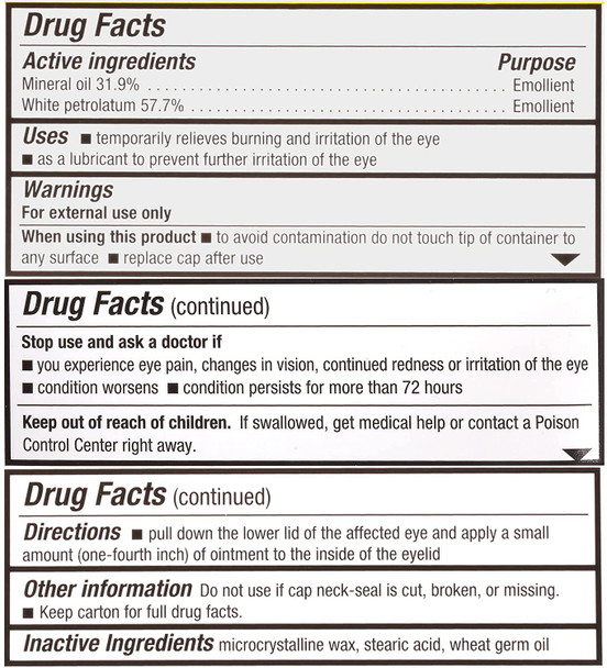 Stye Lubricant Eye Ointment 1/8 OZ