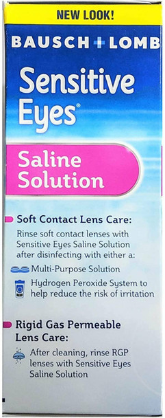 Bausch and Lomb Sensitive Eyes Saline Solution pH Balanced 24 Ounce Twin Pack