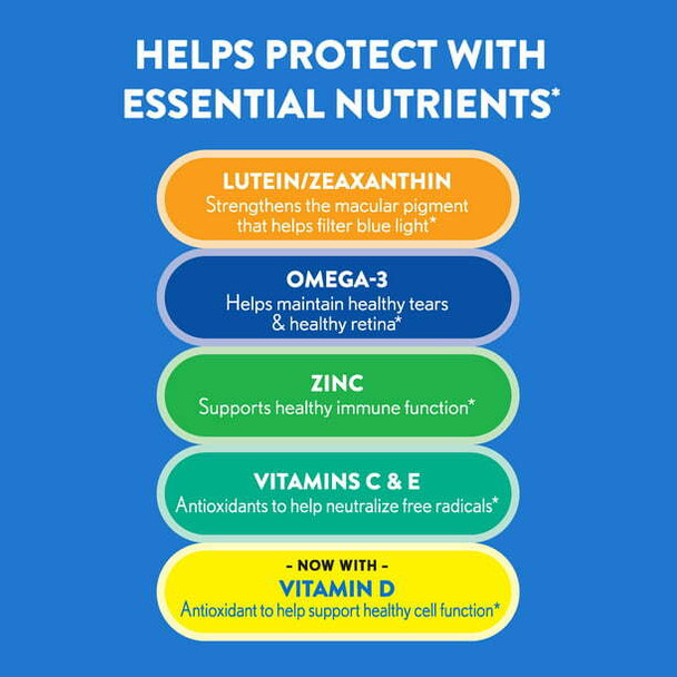 B&L Ocuvite Eye Health Formula Vitamin & Mineral Softgels Supplement 30 Count