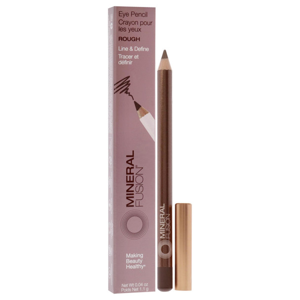 Eye Liner Pencil - Rough by Mineral Fusion for Women - 0.04 oz Eyeliner