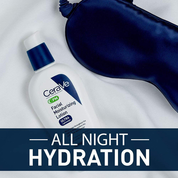 Cerave Facial Moisturizing Lotion for Nighttime, Ultra Lightweight, 3 Oz, 3 Ounces