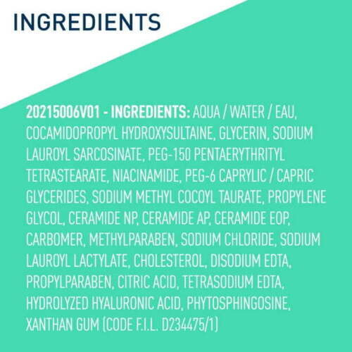 Cerave Foaming Facial Cleanser Normal Oily Fragrance Free 12 Ounce 6 Pack