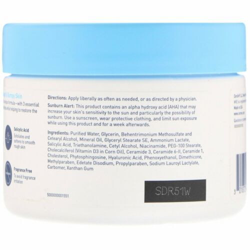 CeraVe SA Cream For Rough and Bumpy Skin with 3 Essential Ceramides 12 Oz 2 Pack