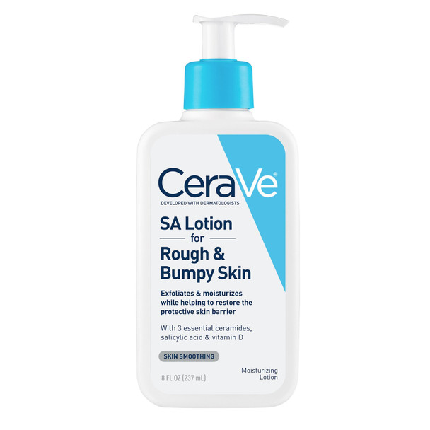 CeraVe SA Lotion for Rough and Bumpy Skin with 3 Essential Ceramides 8 Ounces