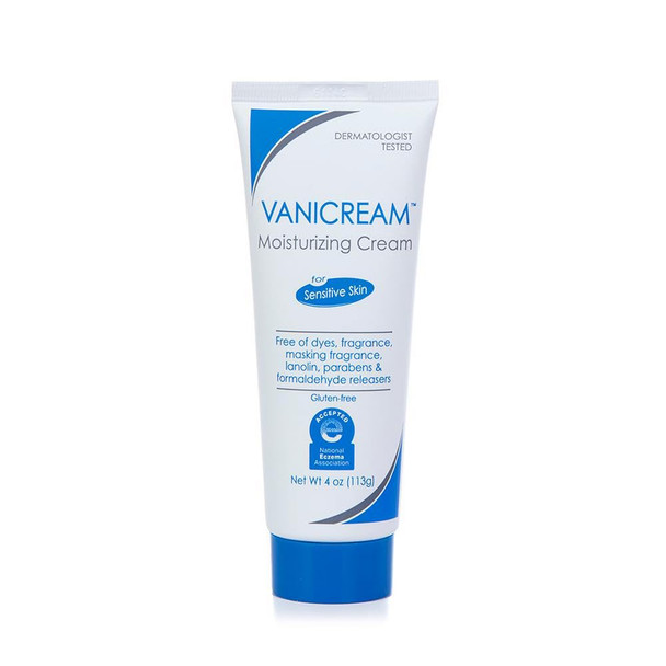 Vanicream Moisturizing Skin Cream | For Sensitive Skin | Soothes Red, Irritated, Cracked, or Itchy Skin | Dermatologist Tested | Fragrance and Paraben Free | 4 Ounce