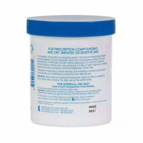 Vanicream Moisturizing Skin Cream For Sensitive Skin Non-Comedogenic 16 Ounce