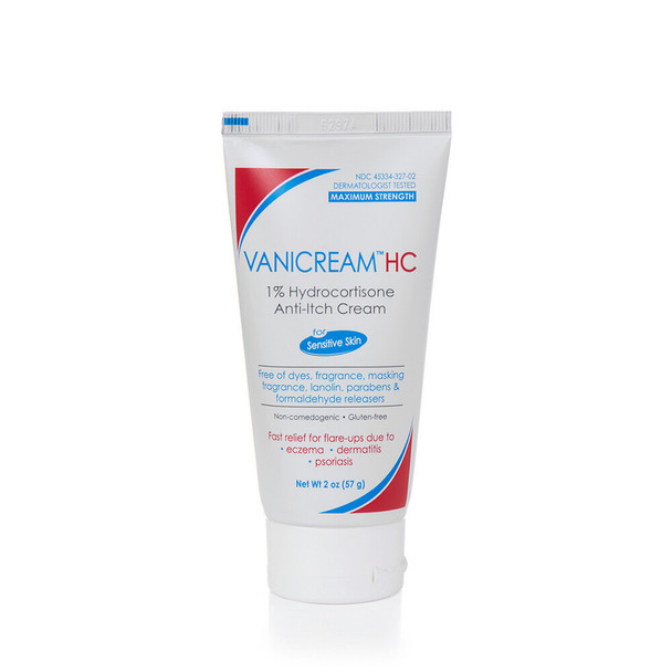 VANICREAM HC Anti-Itch Cream For Sensitive Skin Non-Comedogenic Formula 2 Ounce