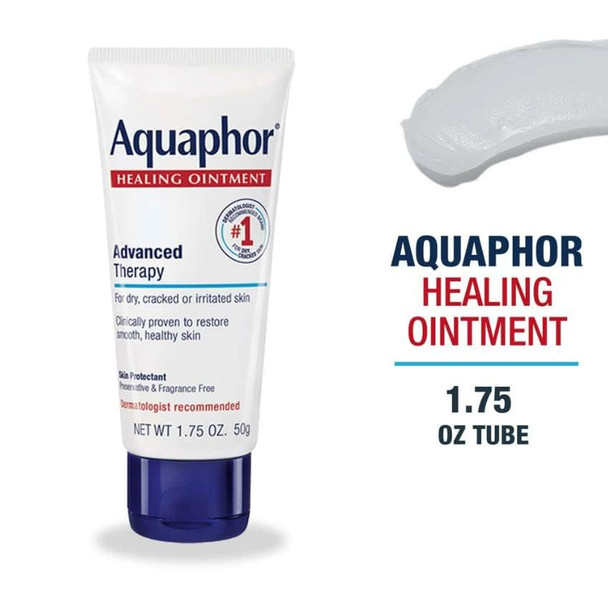 Aquaphor Healing Ointment for Dry, Cracked Or Irritated Skin 1.75 Ounce