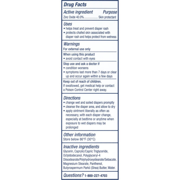 Aquaphor Baby Diaper Rash Paste - For Serious Diaper Rash and Flare-ups - 3.5 Oz. Tube