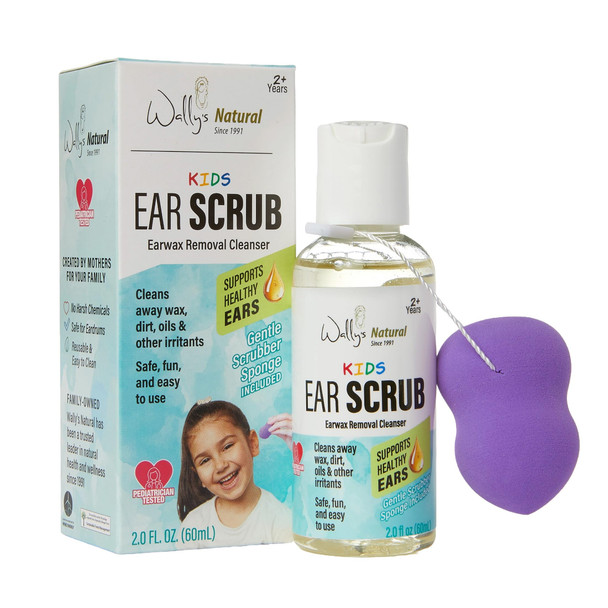 Wallys Natural Kids Ear Scrub, 2 fl oz