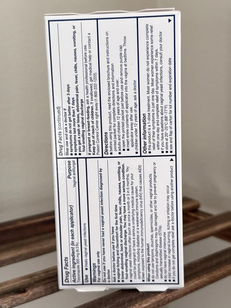 Vagisil Vagistat 1 Day Single-Dose Yeast Infection Treatment for Women, Antifungal Ointment Helps Relieve External Itching and Irritation, 1 Pre-Filled No Touch Vaginal Applicator (Pack of 1)