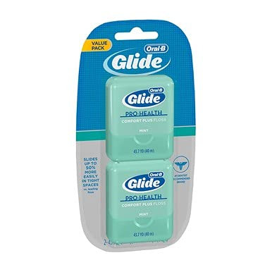 Glide Floss Cmfrt+ 2ct Mn Size 80m