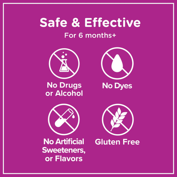 Zarbee's Baby Immune Support with Zinc, Baby & Toddler Vitamin 6 Months+, Includes Syringe for Easy & Accurate Dosing, Natural Grape Flavor, 2oz